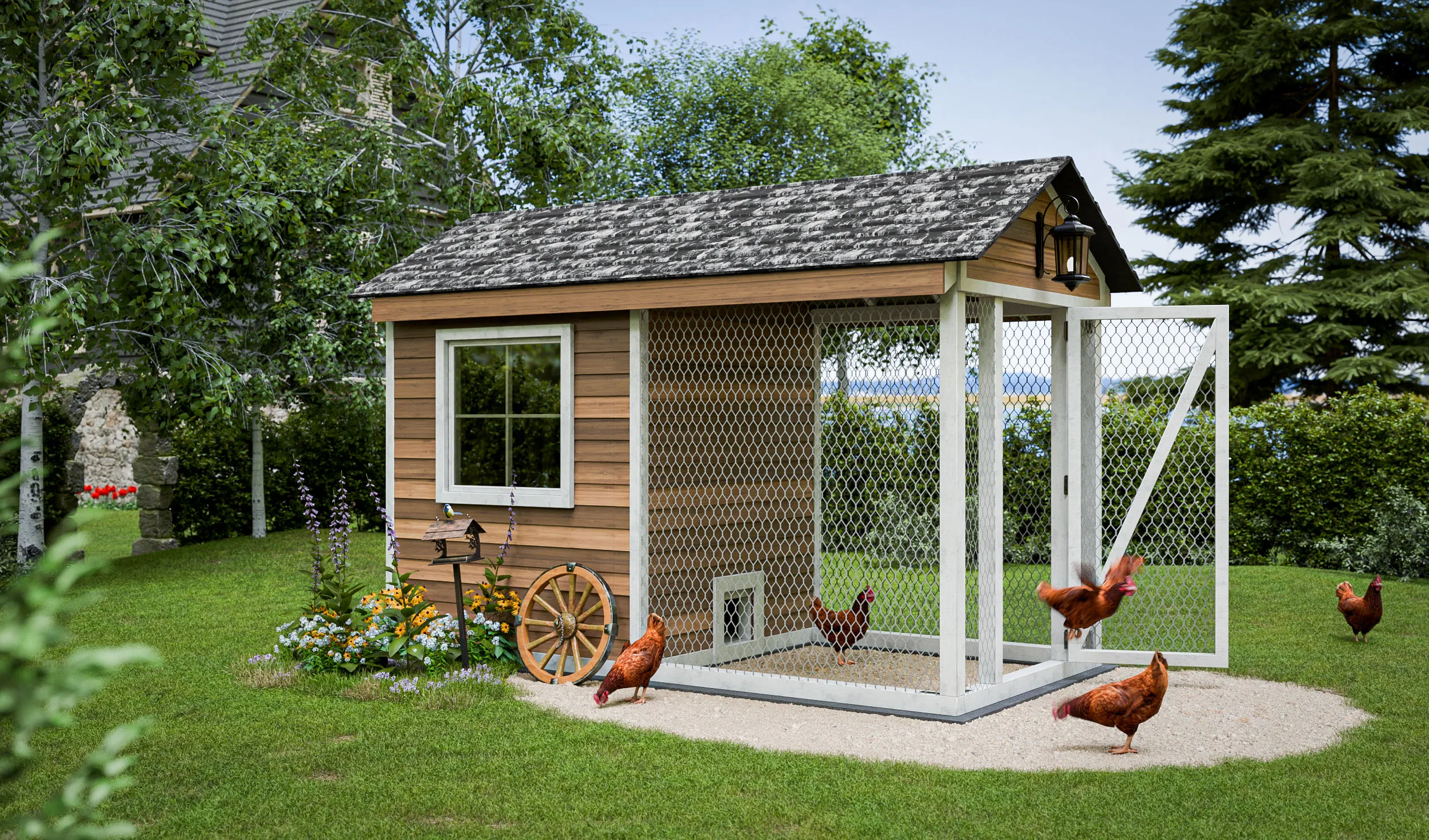 54203 walk in chicken coop planning