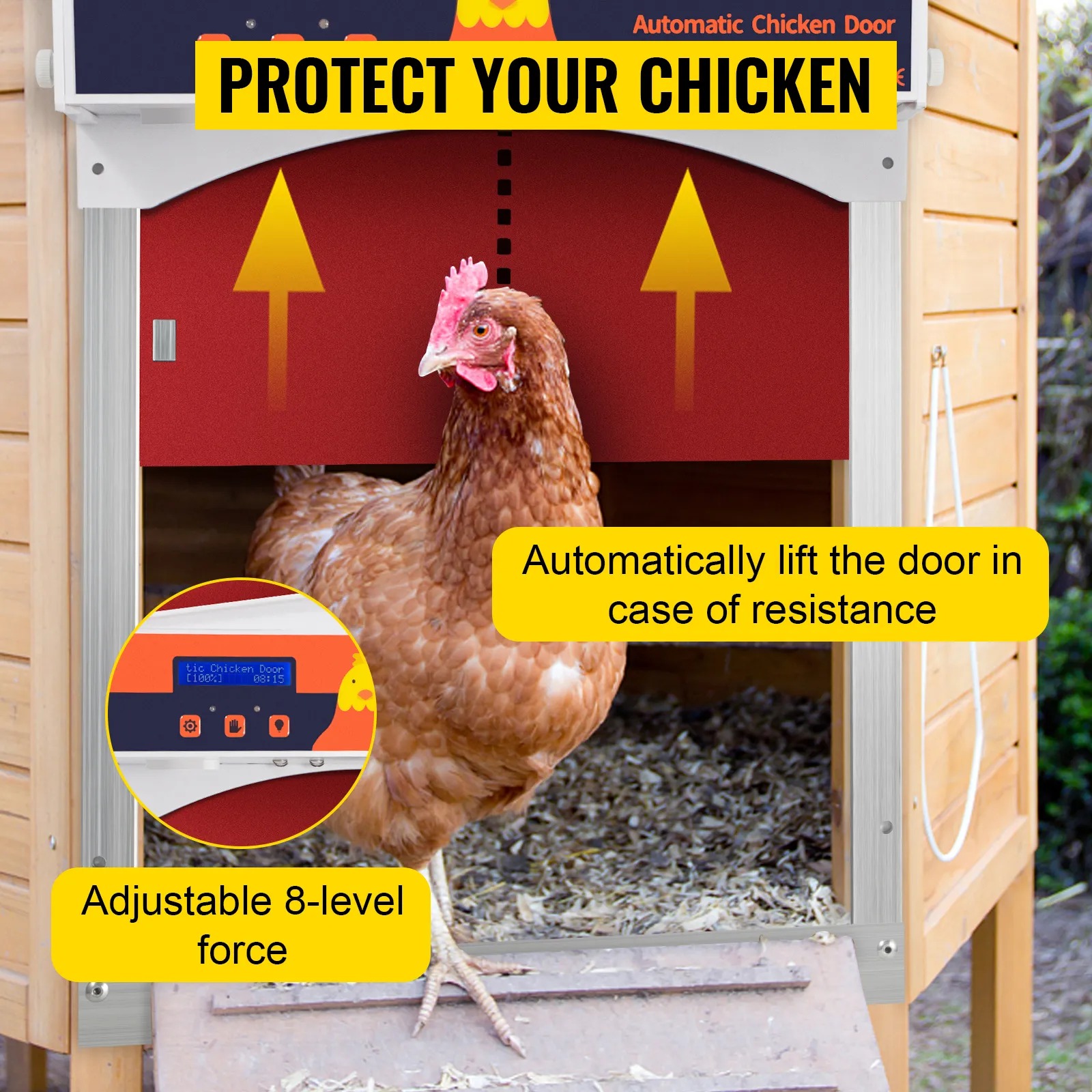 54240 automatic chicken coop door motor type