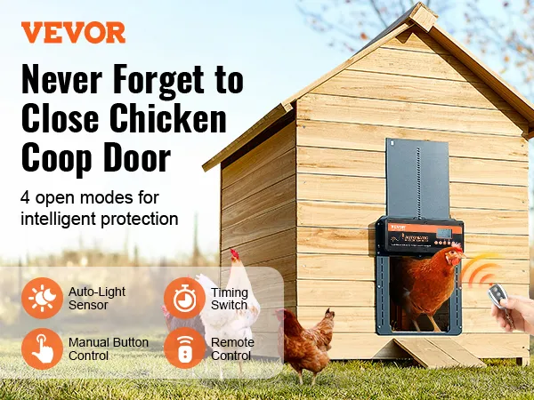 54242 automatic chicken coop door testing
