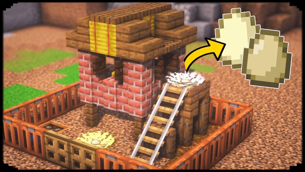 54243 minecraft chicken coop foundation