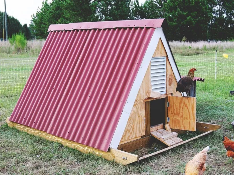 54270 aframe chicken coop design