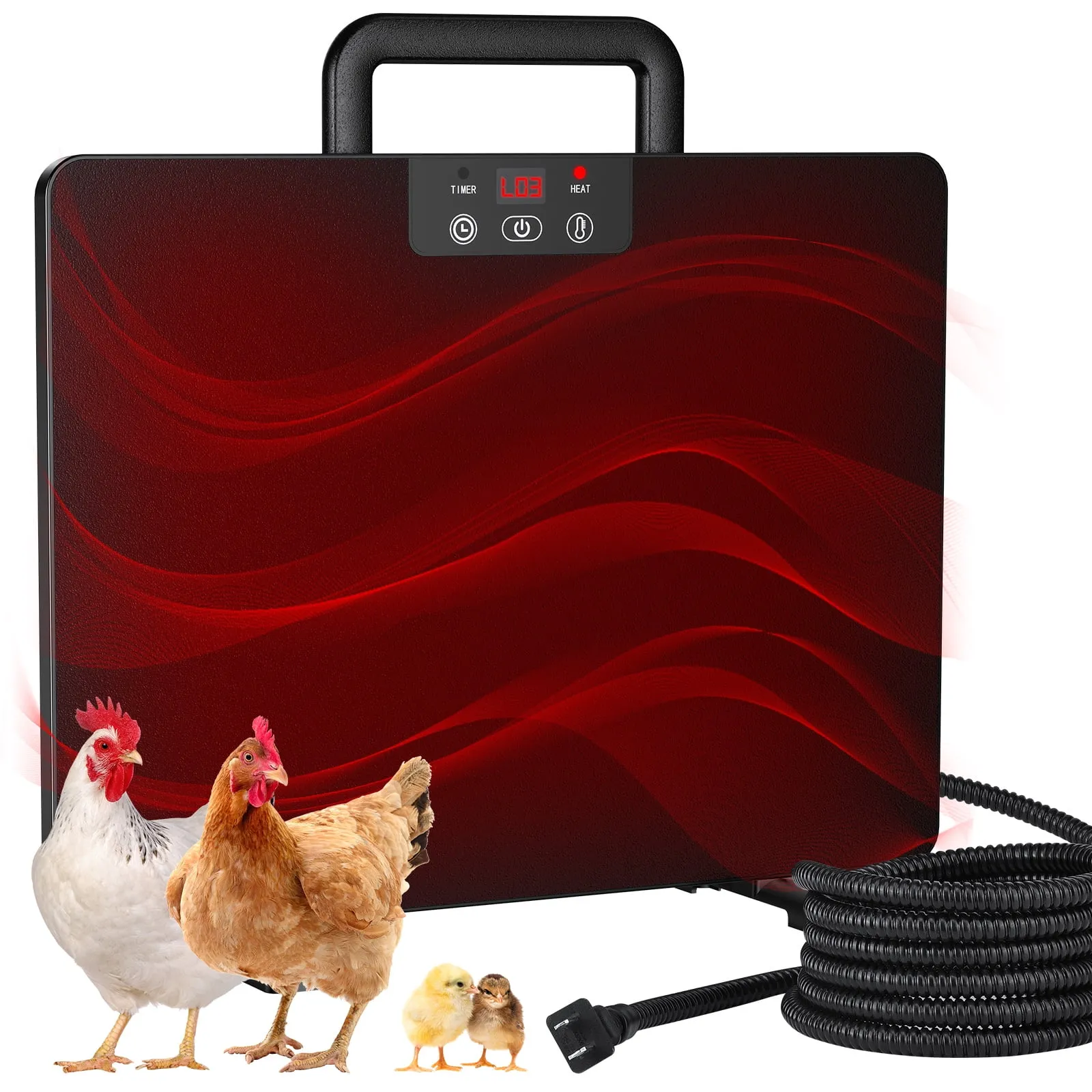 54294 chicken coop heater placement