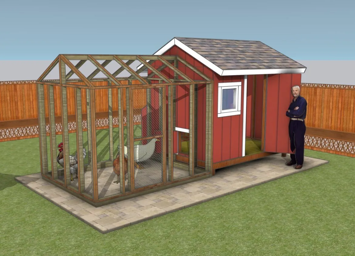 54313 basic chicken coop design