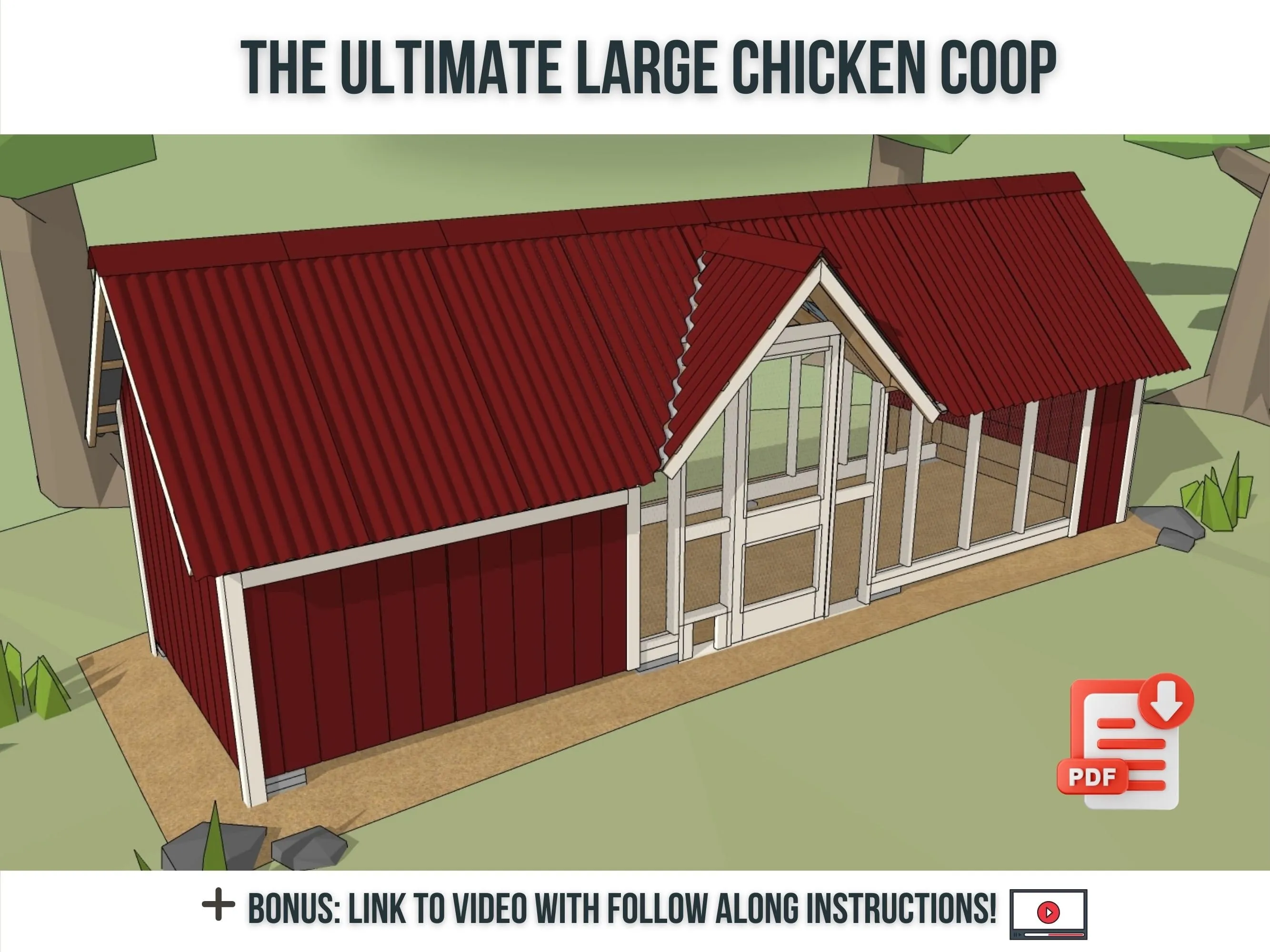 54313 large chicken coop design