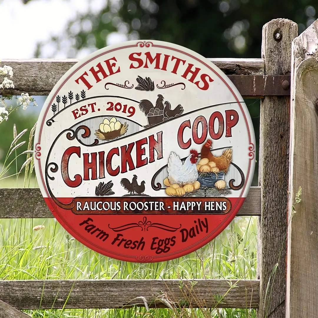 54314 whimsical chicken sign