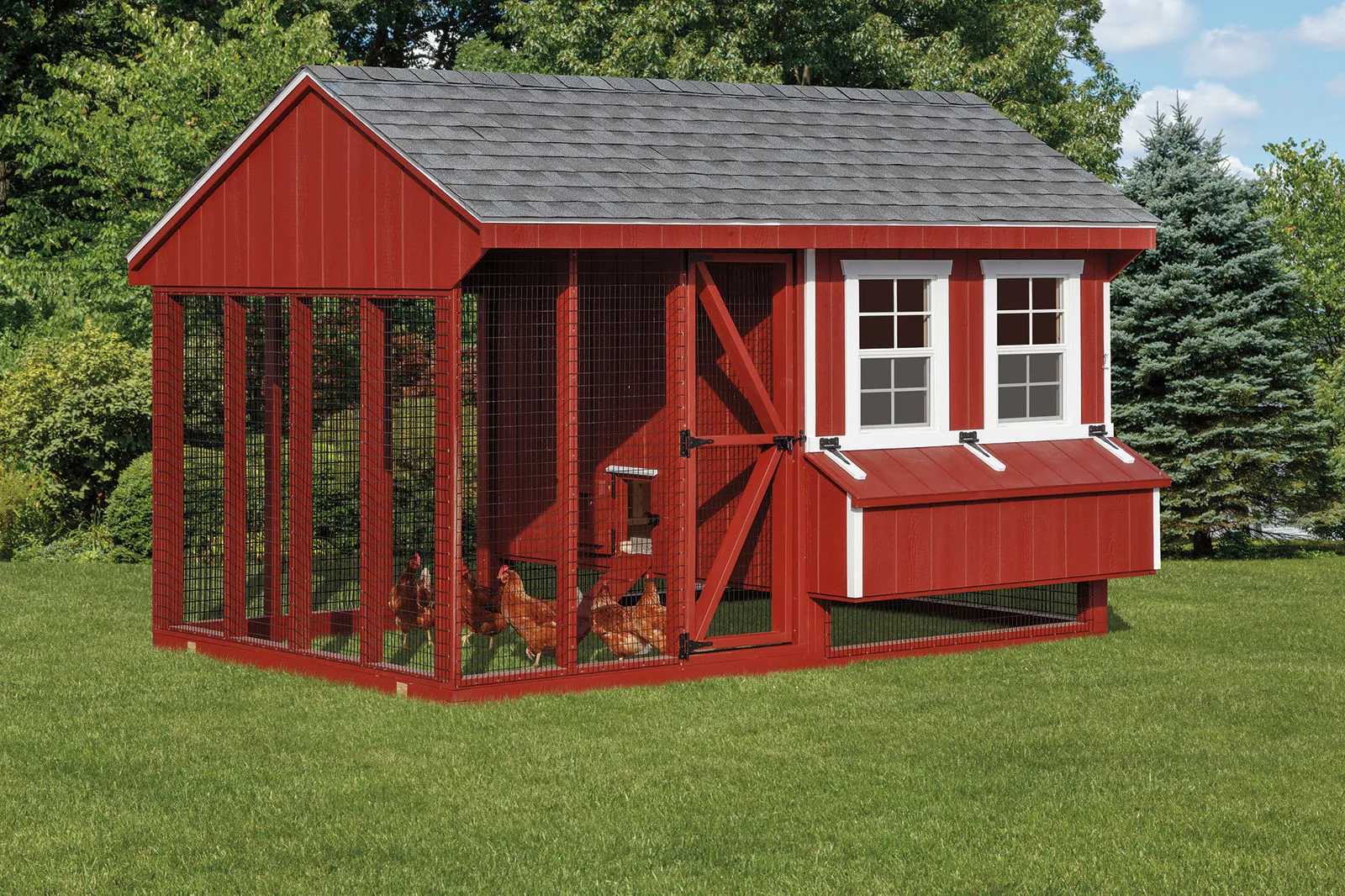 54378 chicken coop sheds size