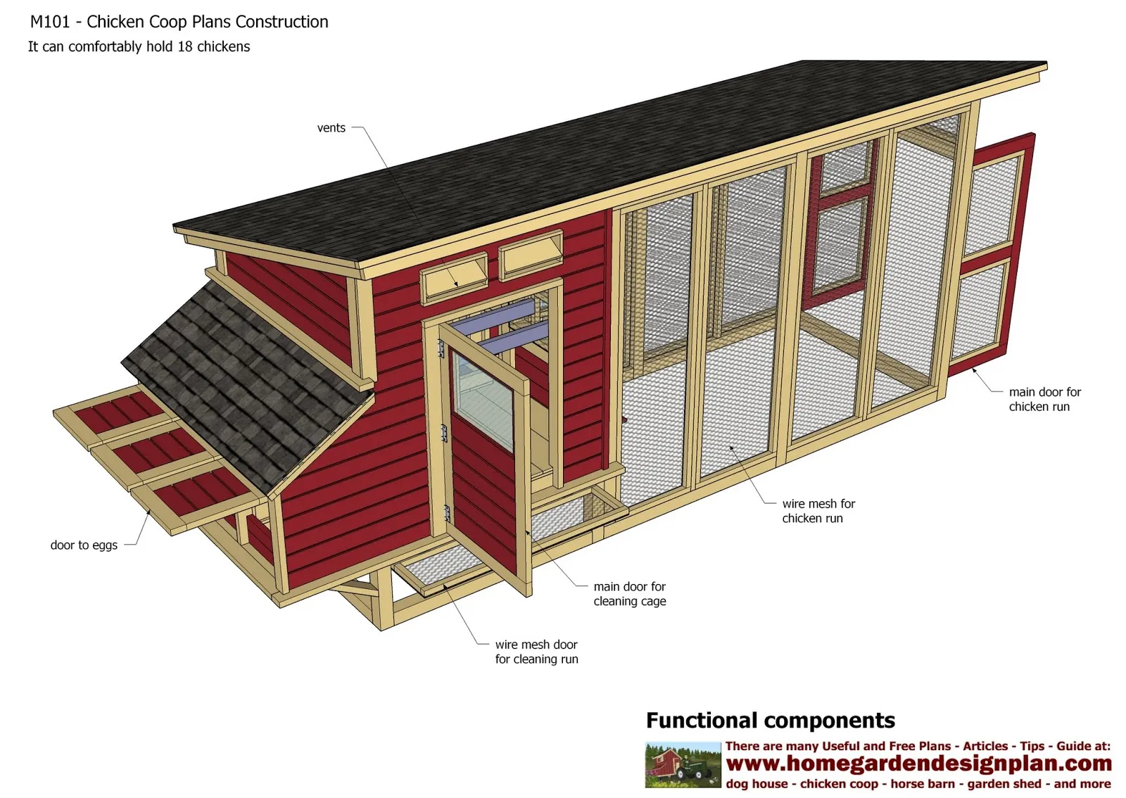 54380 a frame chicken coop
