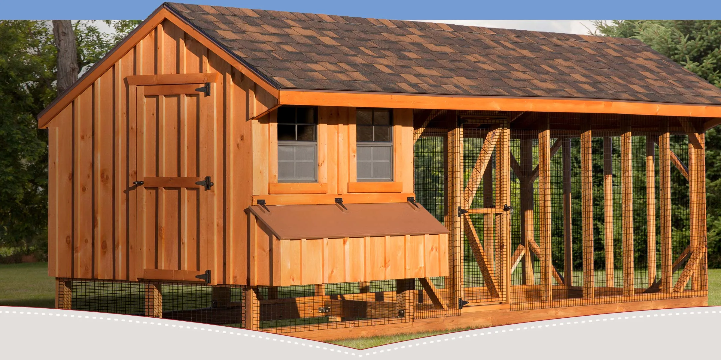 54382 wooden chicken coop