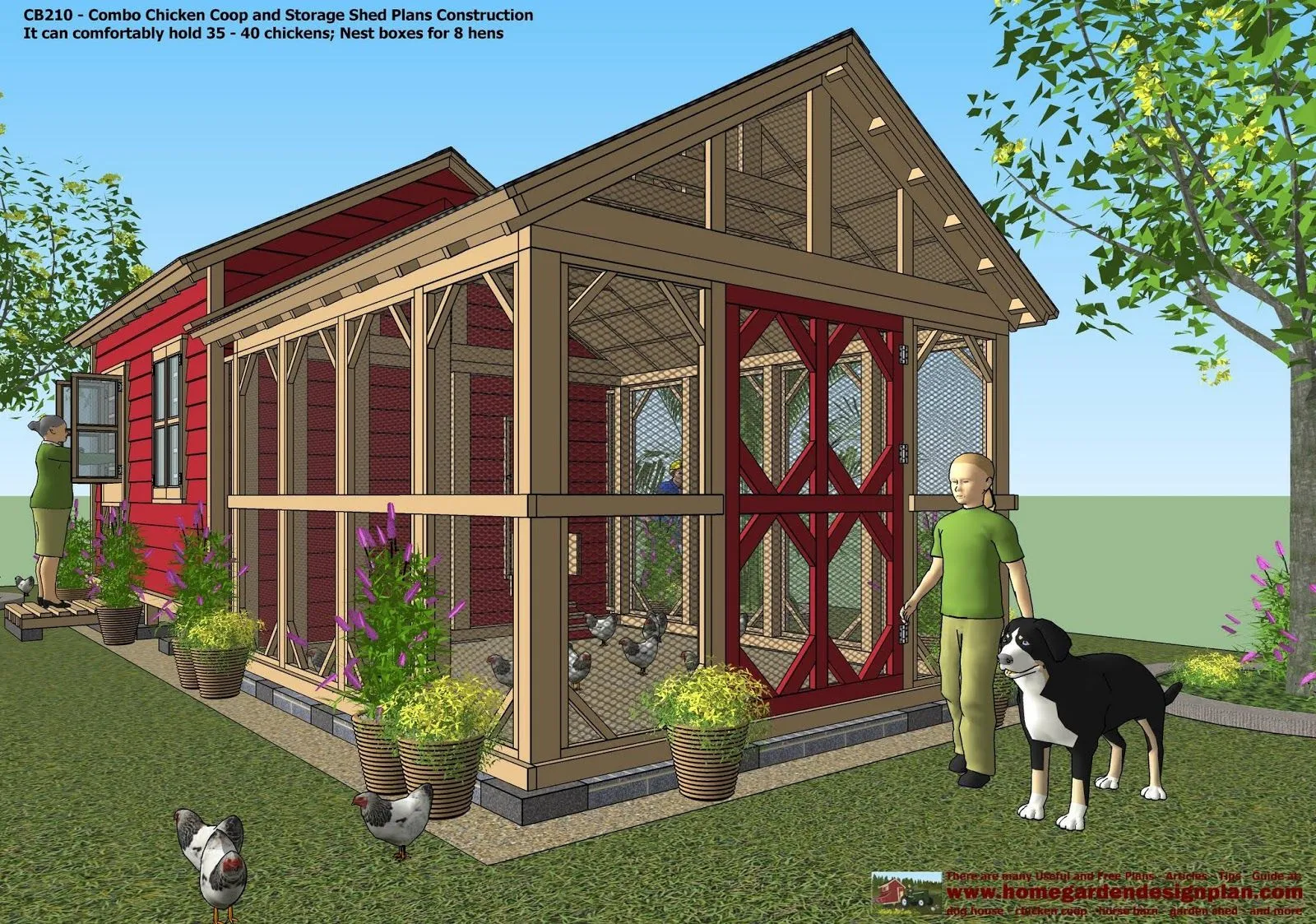 54393 chicken coop interior