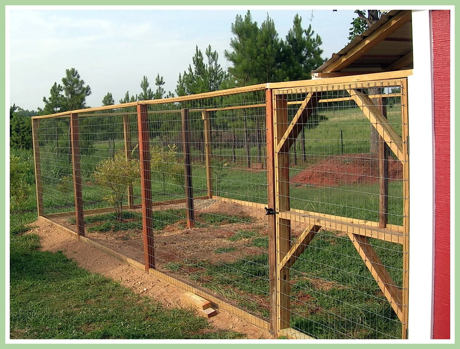 54452 chicken coop fence location