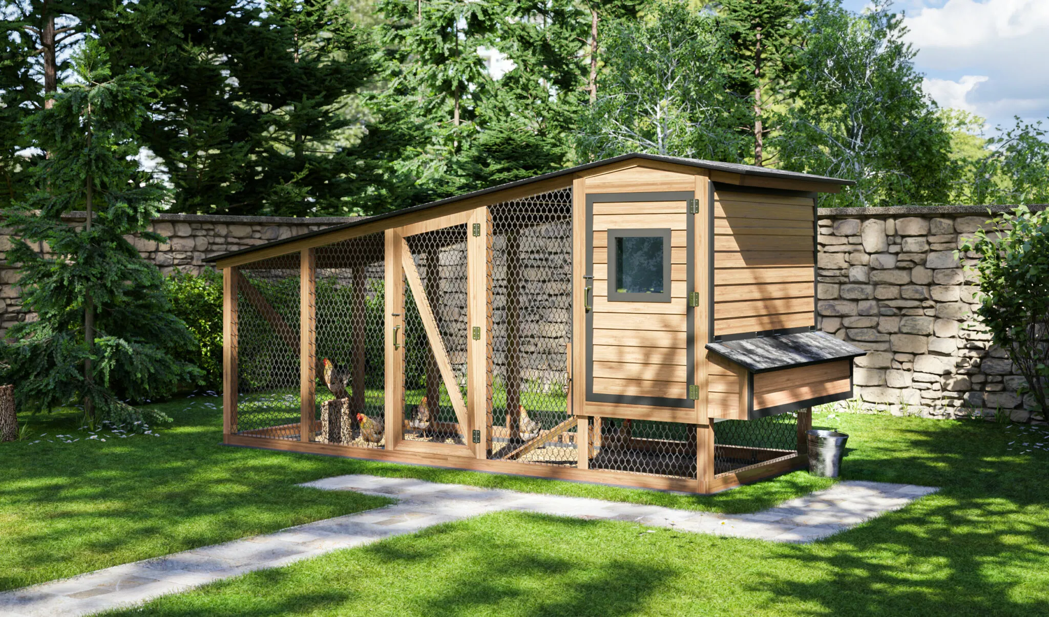 54472 chicken coop size