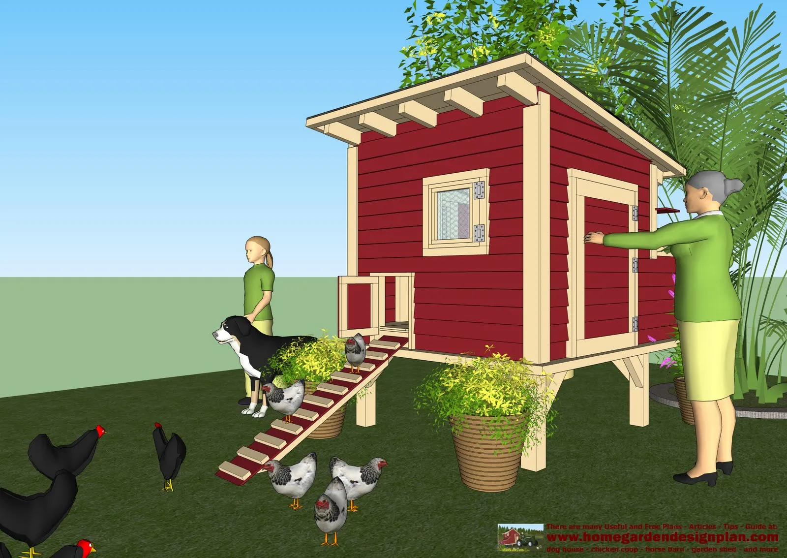 54483 chicken coop building