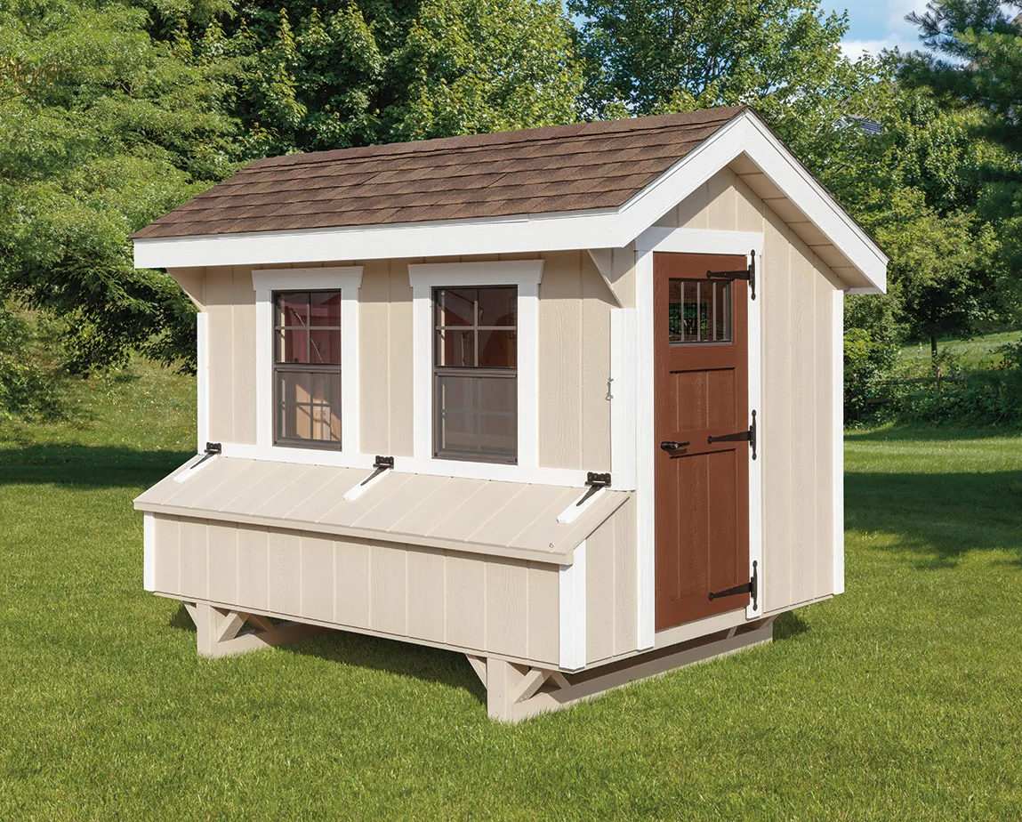54506 wood vs metal chicken coop