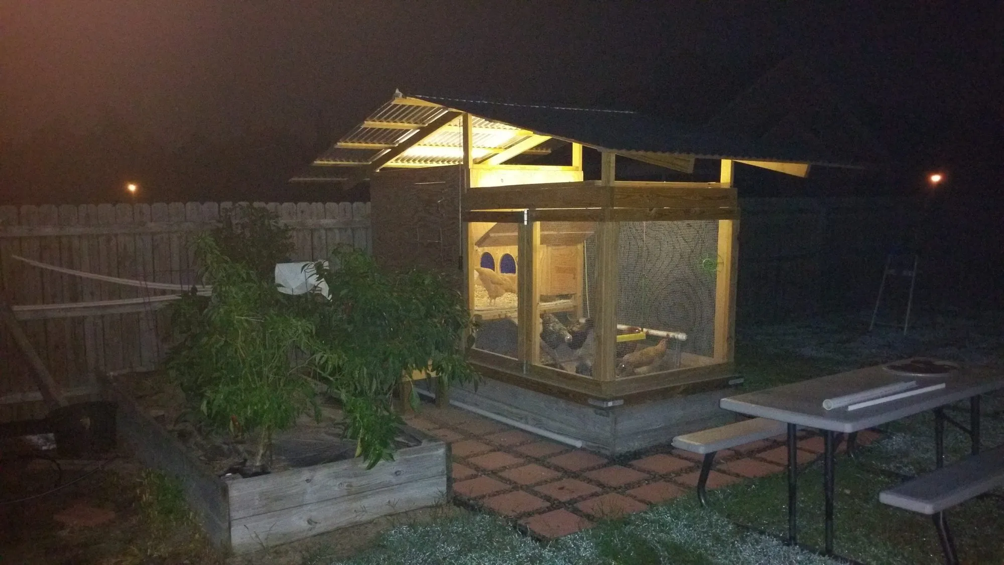 54544 chicken coop lighting installation